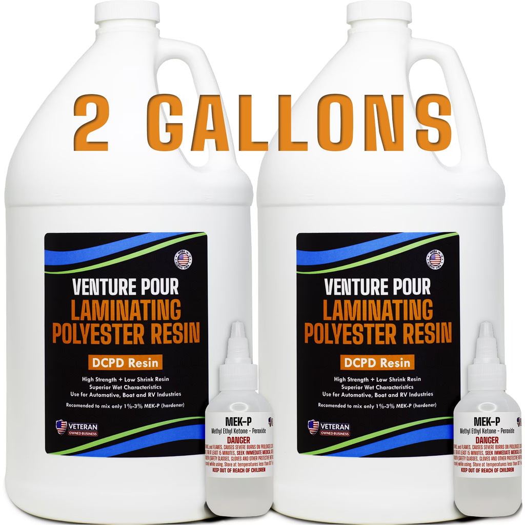 2 Gallon Polyester Resin with MEKP Hardener W8774