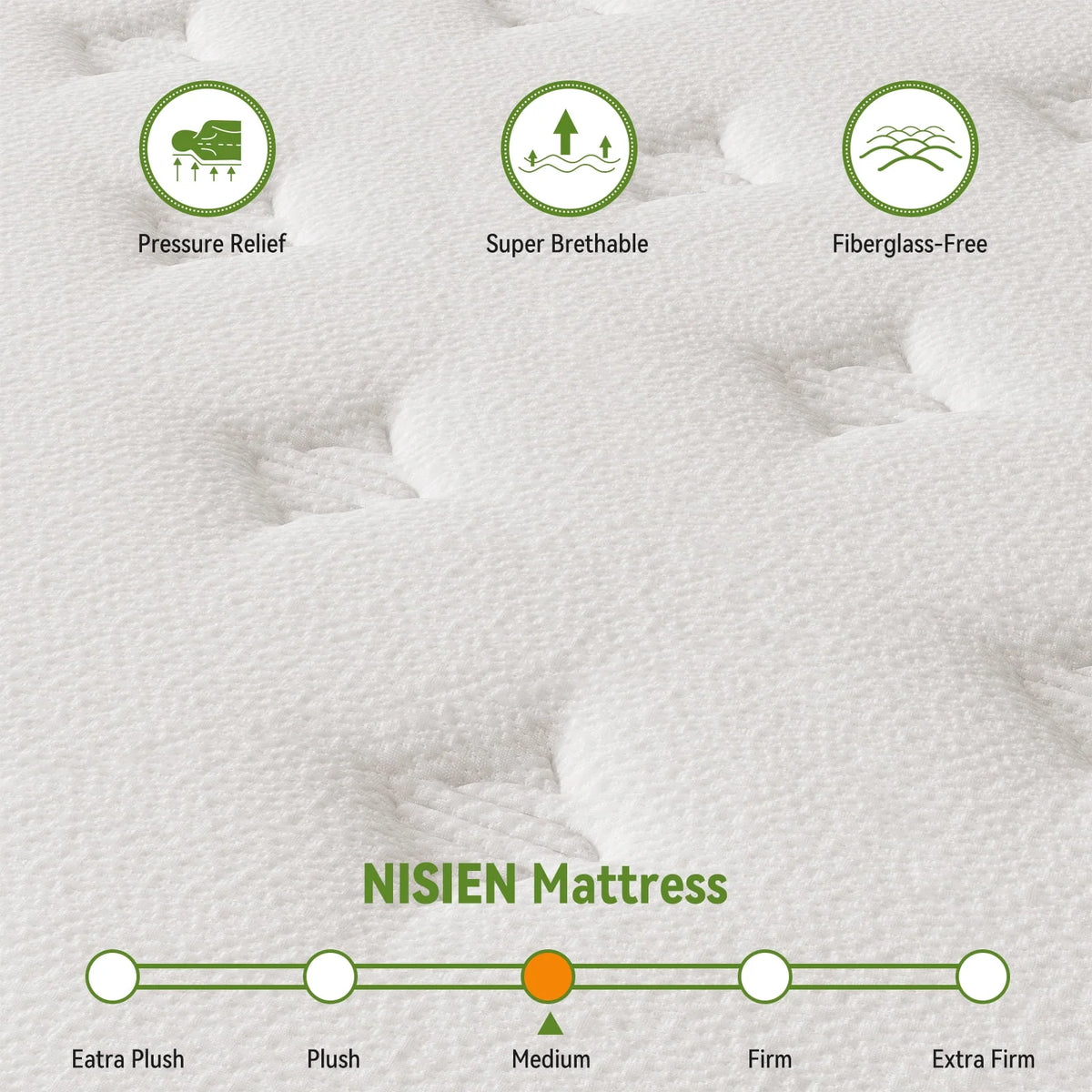 Queen 10 Inch Hybrid Memory Foam Mattress R735