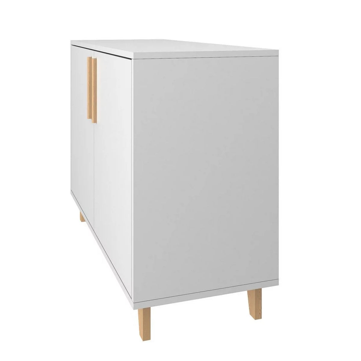 White Double Side Cabinet with 2 Shelves J9278