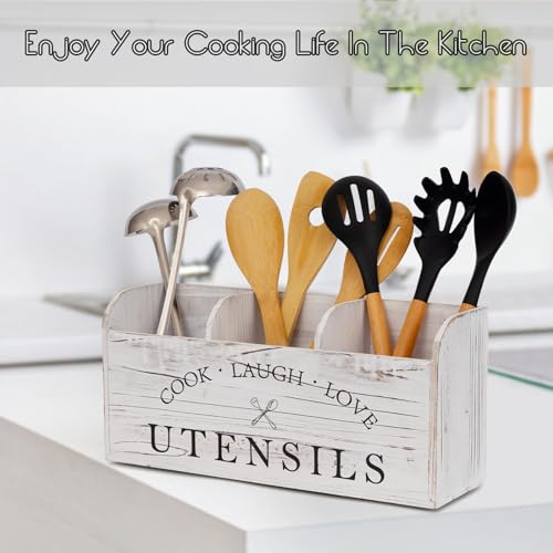 Wooden Utensil Holder D5171