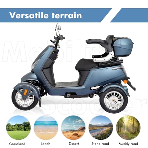 800W All Terrain Mobility Scooter with Seat and Remote Control D396326