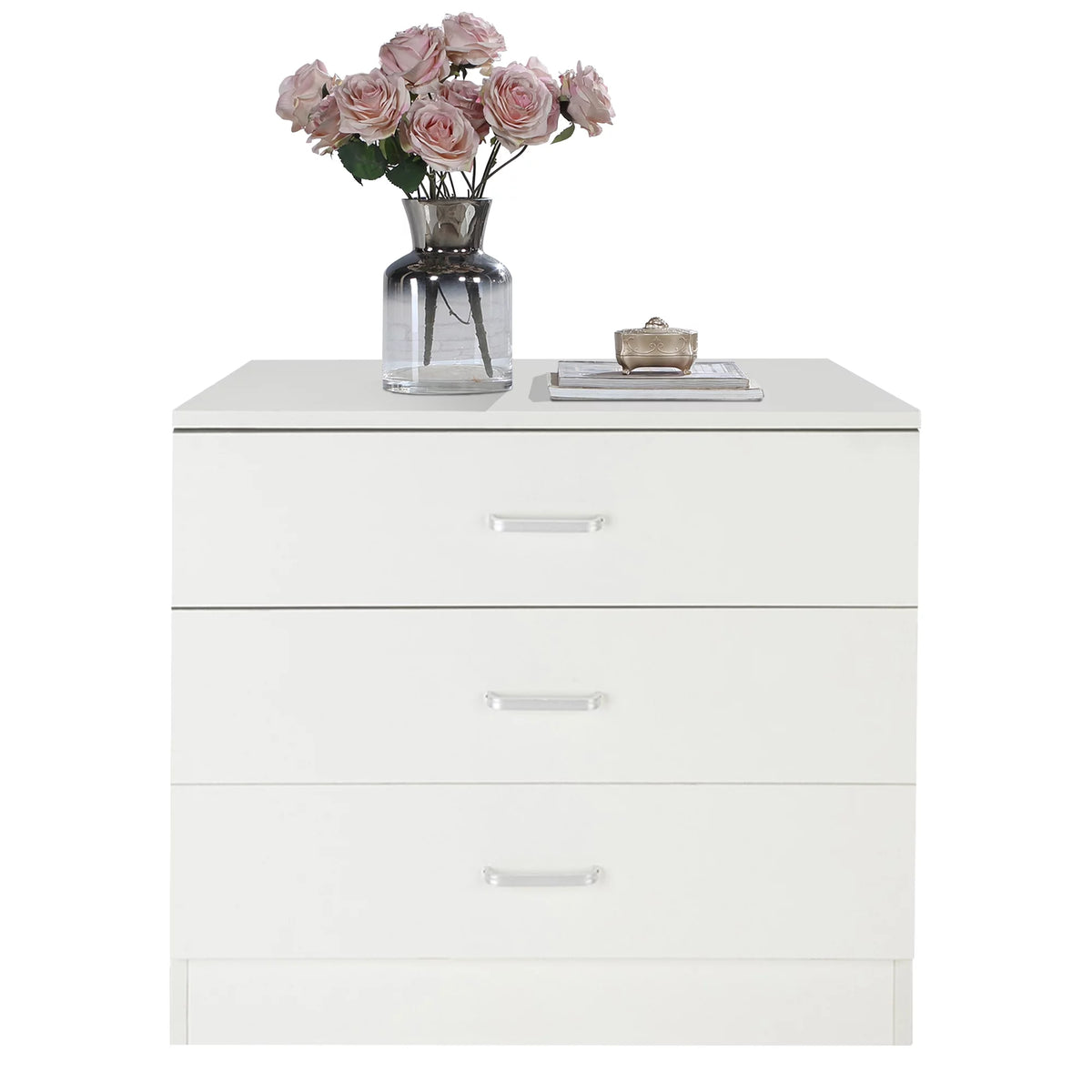White 4 Drawer Wood Dresser Y768844