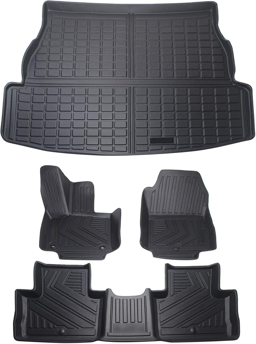 Car Floor Mats & Cargo Liners Trunk Mats Set Compatible for Toyota Rav4 2019 2020 2021 2022 Rubber Mat T5581