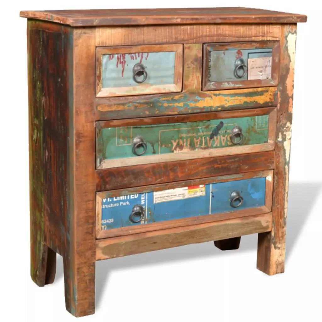Reclaimed Wood Buffet Sideboard with 4 Drawers R872