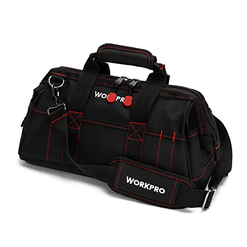 16-inch Wide Mouth Tool Storage Bag with Water Proof Rubber Base M437754