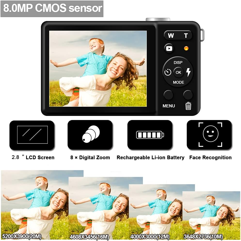 20MP Digital Camera with 8X Zoom C625842