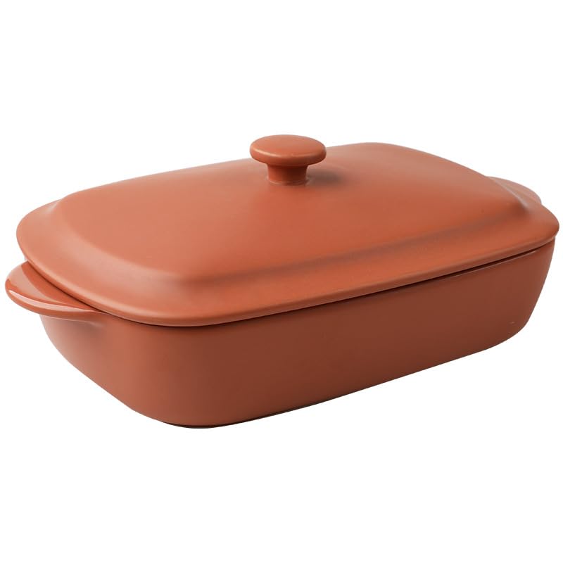 33oz Ceramic Rectangular Baking Dish with Lid A45397