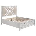White Wood King Bed F54651