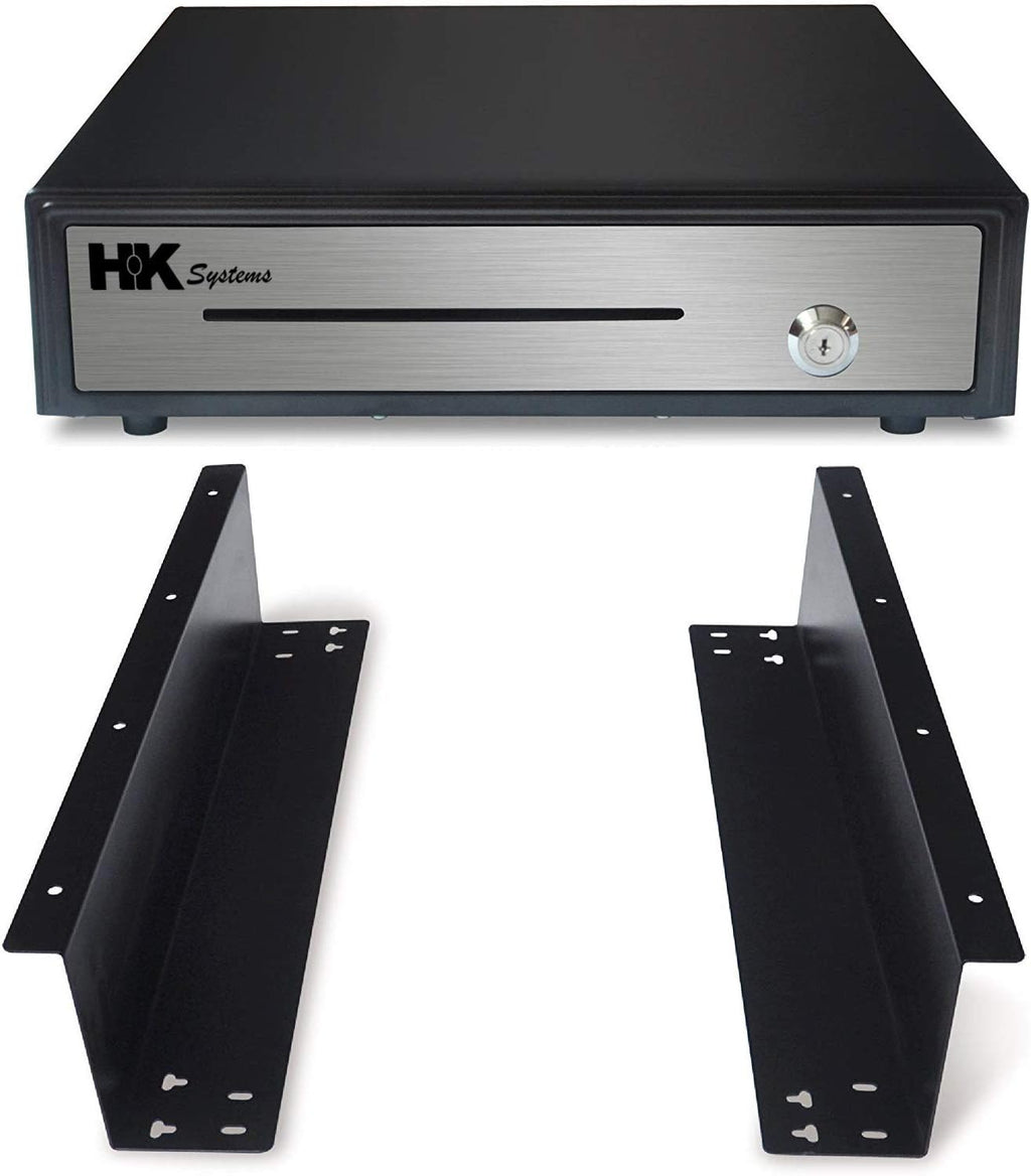 16 Heavy Duty Black Push Open Cash Drawer with Metal Bracket U712