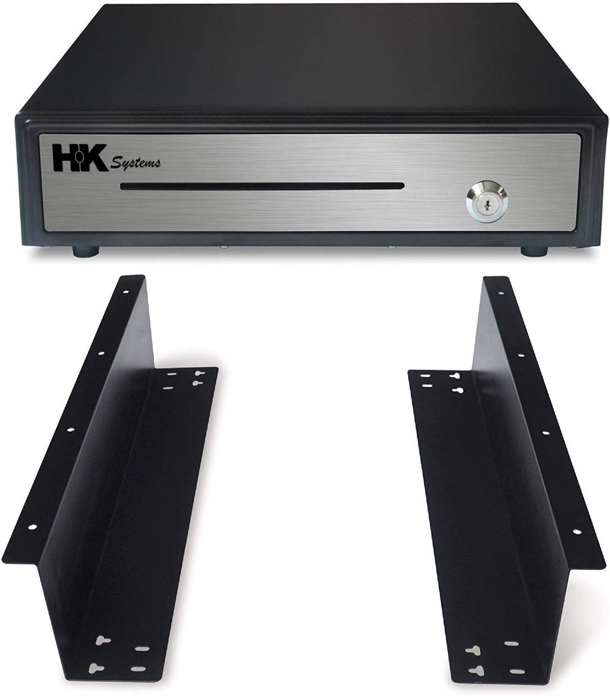 16 Heavy Duty Black Push Open Cash Drawer with Metal Bracket U712