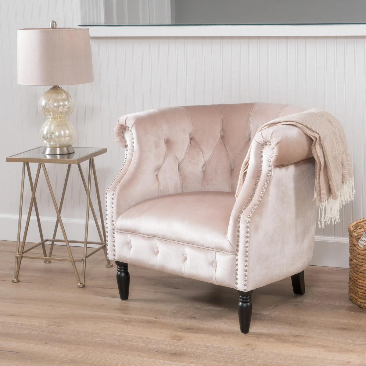 Velvet Club Chair D32315