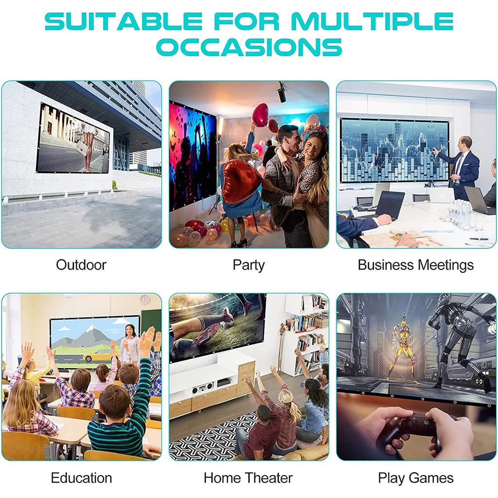 150 Inch 16:9 Foldable Projection Screen E603