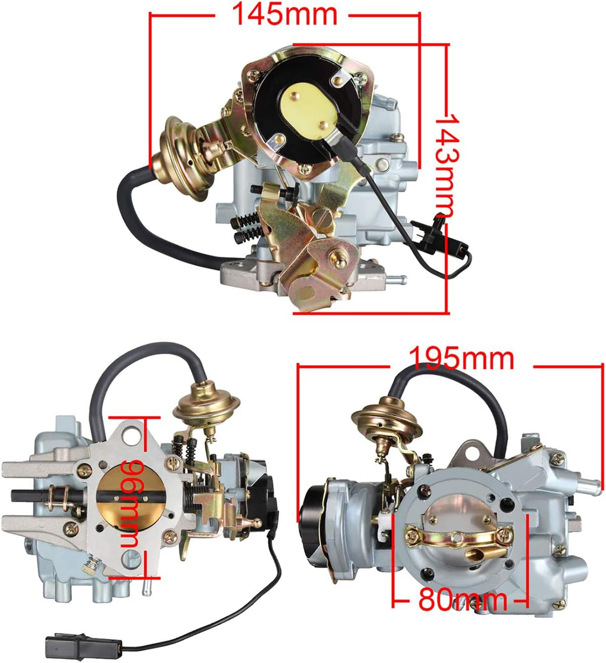 Carburetor 1 Barrel Electric Choke Compatible with Ford 4.9L 300 Cu Engine E81161