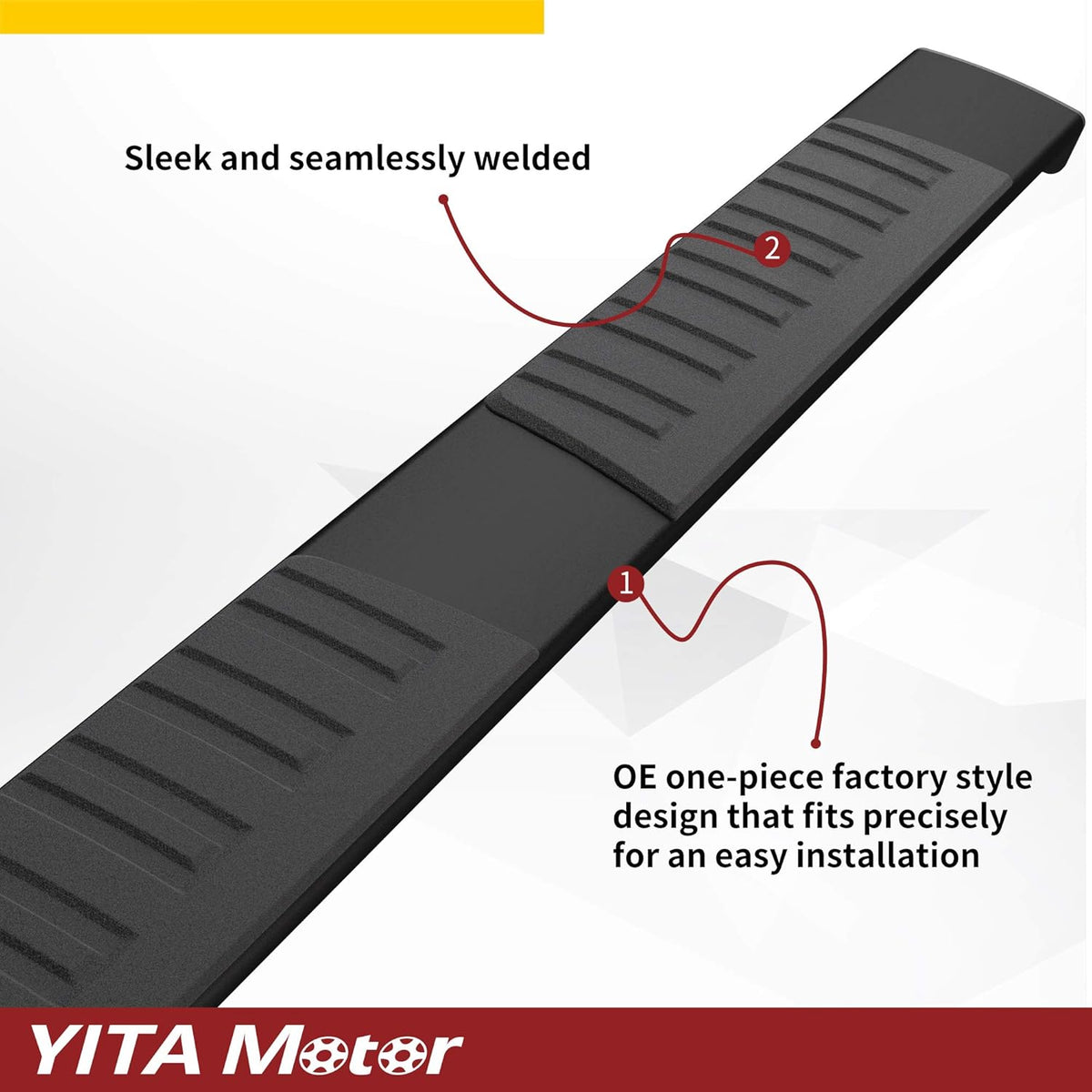 Black Aluminum Running Boards Side Steps C91330