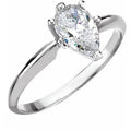 14k White Gold Diamond Solitaire Engagement Ring G894548