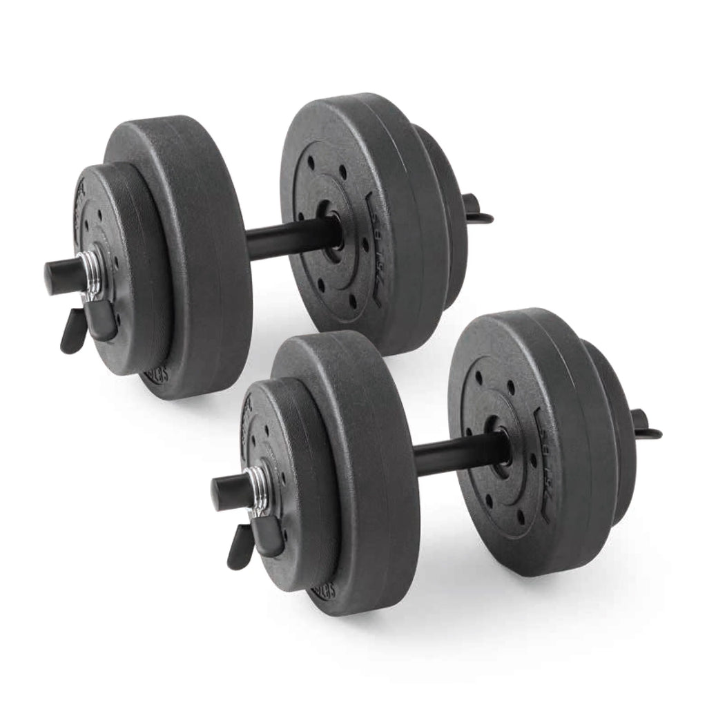 40lb Adjustable Vinyl Dumbbell Set L1652