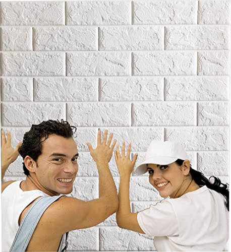 20 Pack Peel and Stick 3D Faux Brick Wall Panels L567228