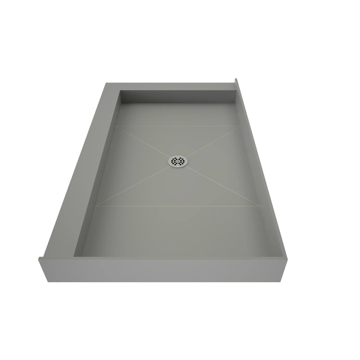 32x22 x 48x22 Double Threshold Shower Base with Drain Plate B121883