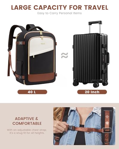 40L Waterproof Travel Backpack with 3 Packing Cubes N58452