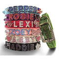 Personalized PU Leather Rhinestone Dog Collar I17400