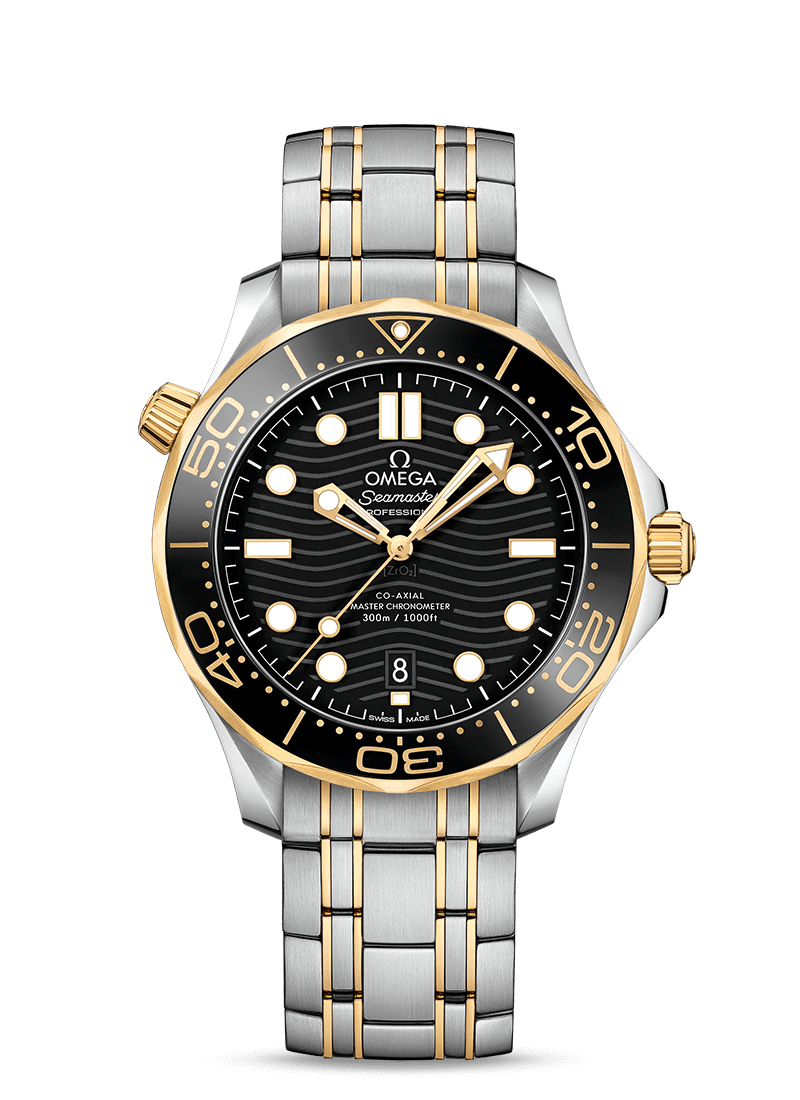 Black Yellow Gold 42mm Diver Watch J764562