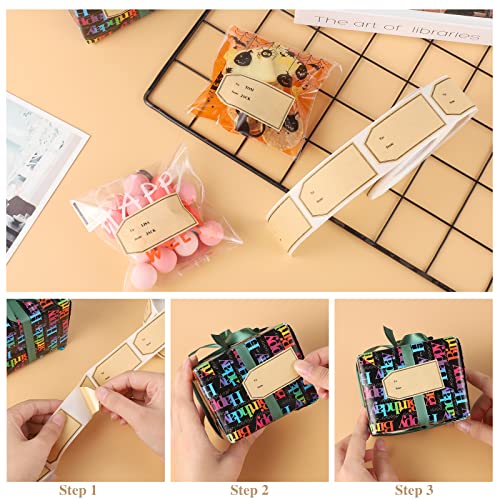 600 PCS Christmas Gift Tag Stickers Self-Adhesive Present Labels K38908