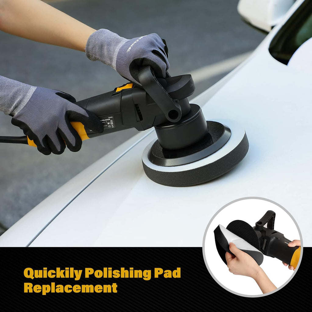 6 Inch Dual Action Buffer Polisher with Variable Speeds O89106