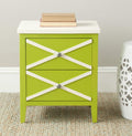 Lime Green 2-Drawer Side Table I303755