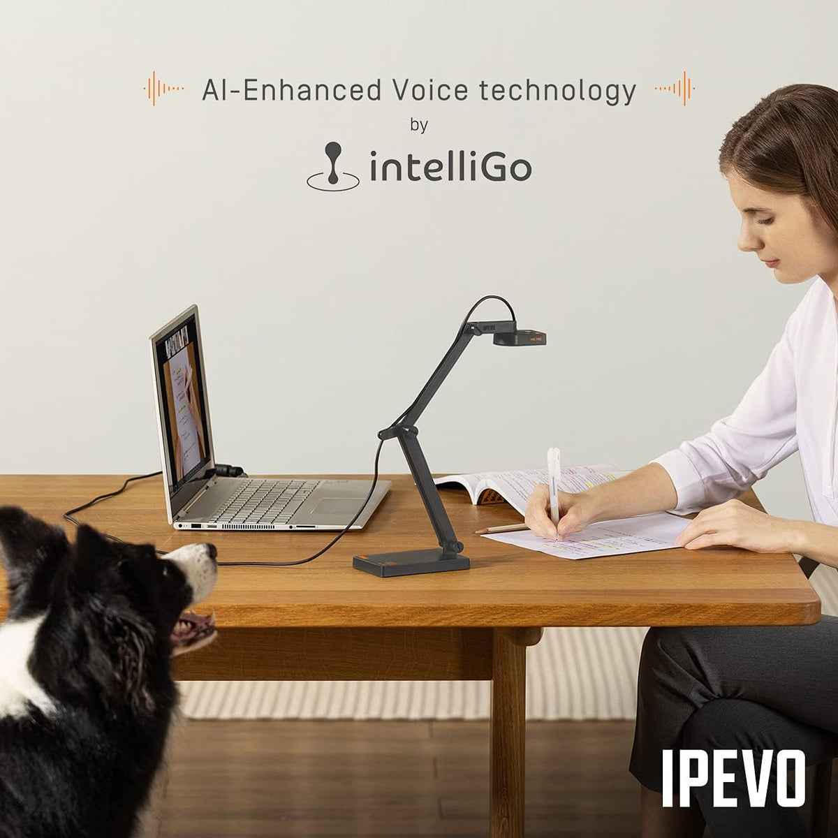 Ultra HD USB Document Camera with AI-Enhanced Mic and Noise Cancellation H2776