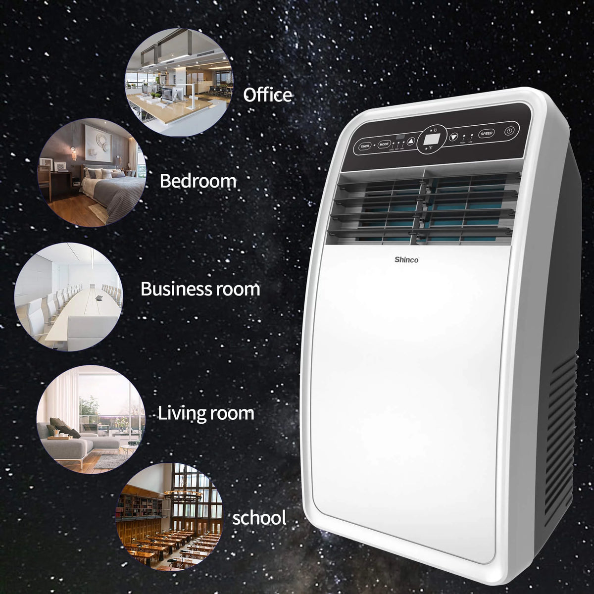 4350BTU 3 in 1 Portable Air Conditioner with Remote Control C15631