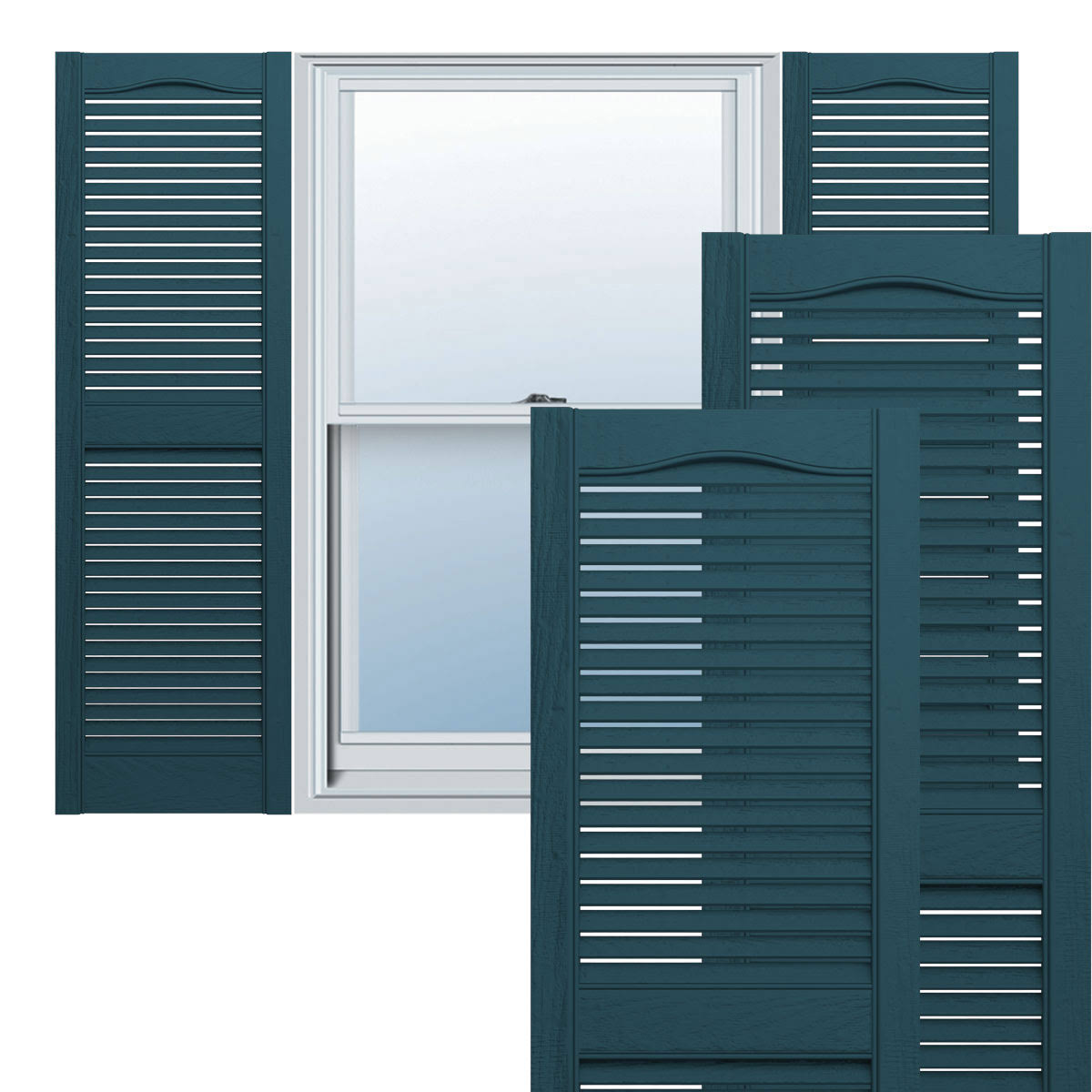 12x22W x 80x22H Vinyl Shutters V936