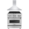 30 in. Dual Fuel Range and Range Hood M7987