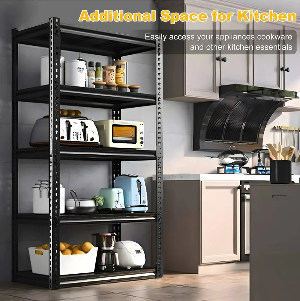 5 Tier Heavy Duty Metal Storage Shelves S2470