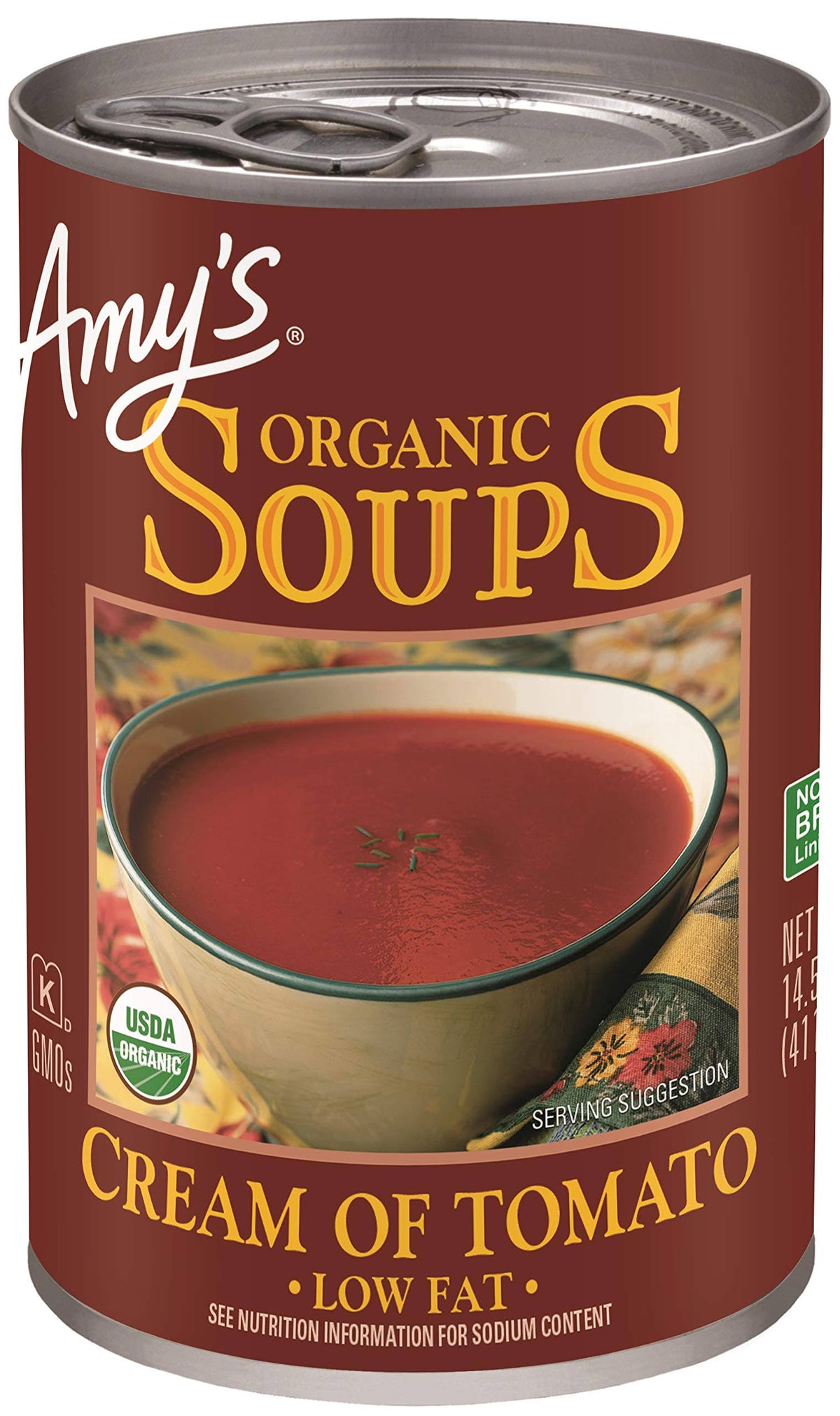Organic Low Fat Cream Of Tomato Soup 12 pack 14.5 oz cans U289273