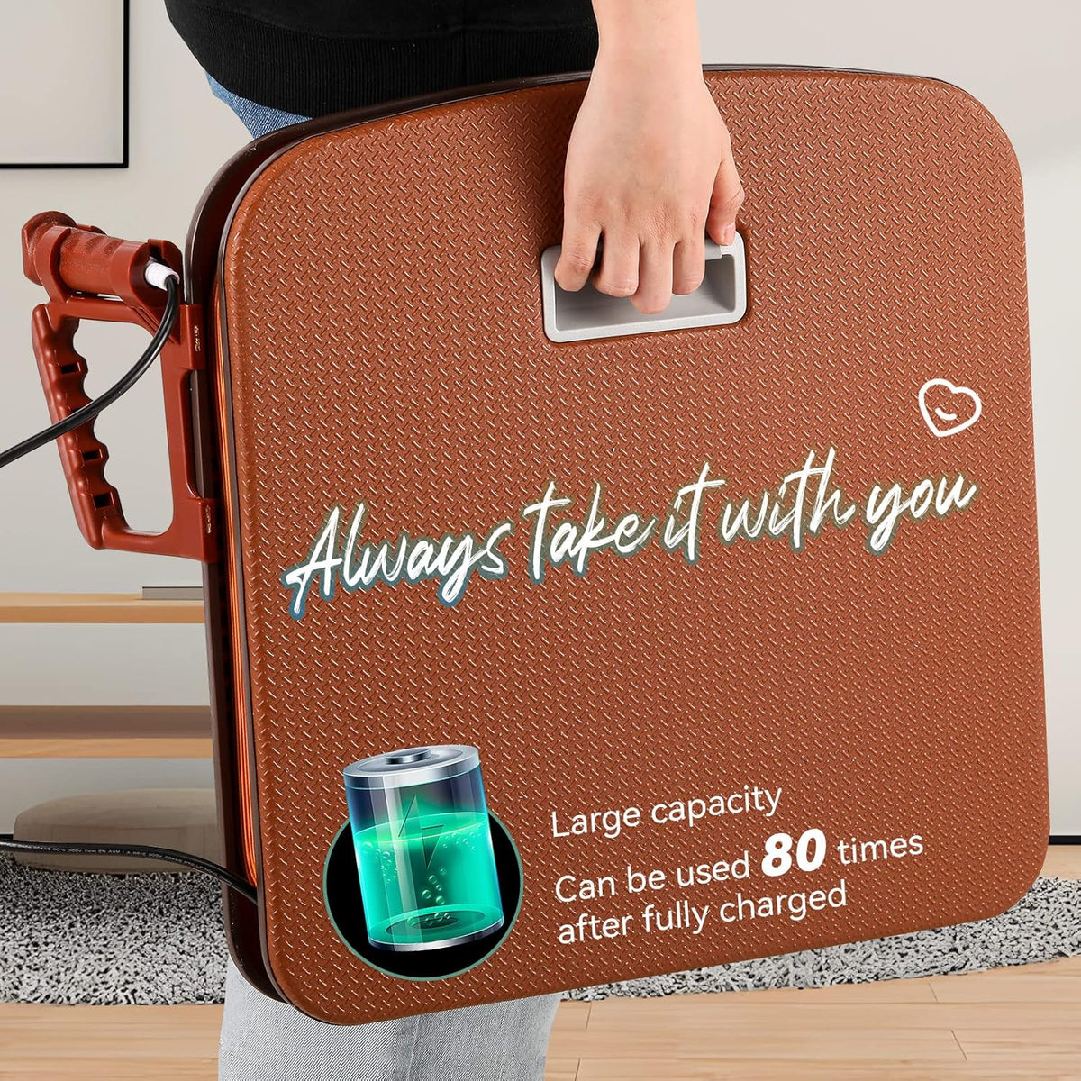 Portable seat lift with Button Control E3001
