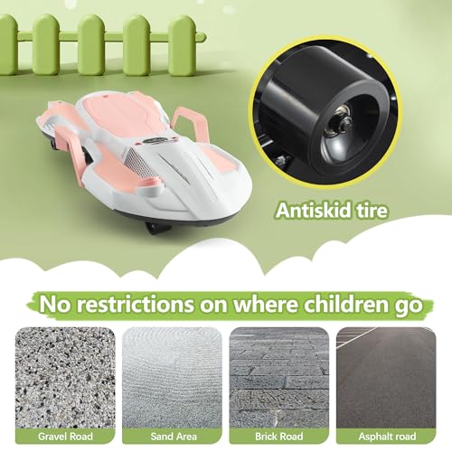 Electric Wiggle Car with Safety Handle I66247