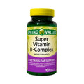 Vitamin B-Complex Tablets Dietary Supplement, 100 Count E93650