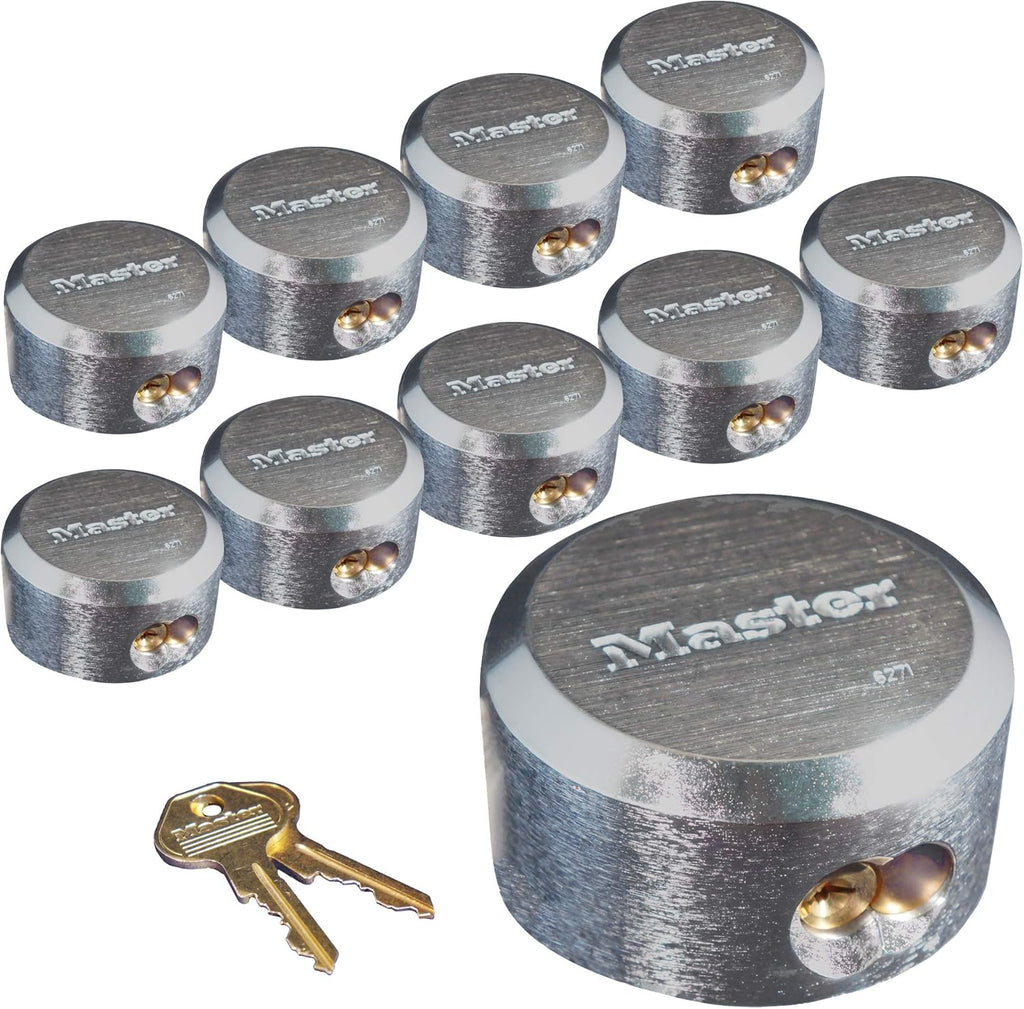 4 Hidden Shackle Padlocks Keyed Alike F5695