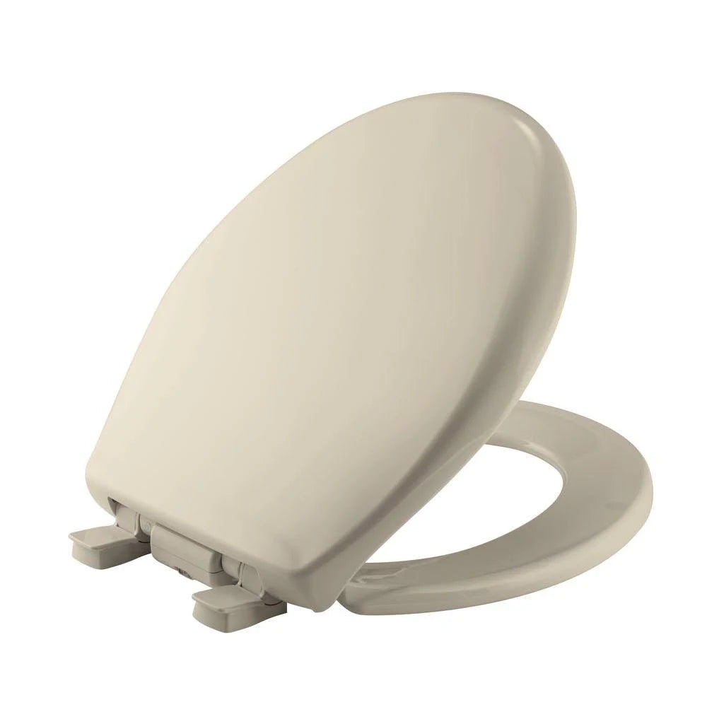 Almond Round Plastic Toilet Seat O77975