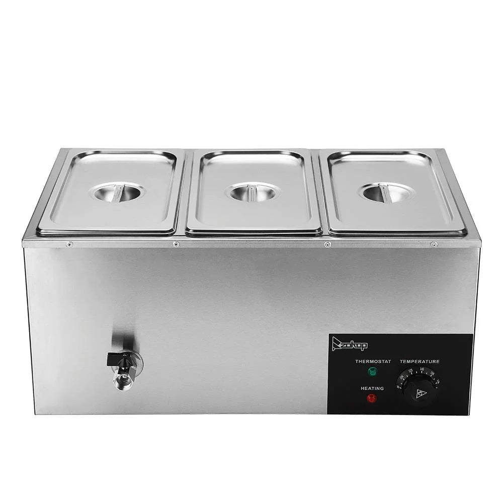 6.9Qt Electric Food Warmer with 3 Food Pan Y62862
