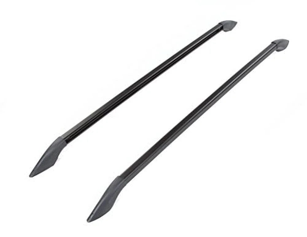 Black 58" Long Drill-in Installation Roof Rail D793