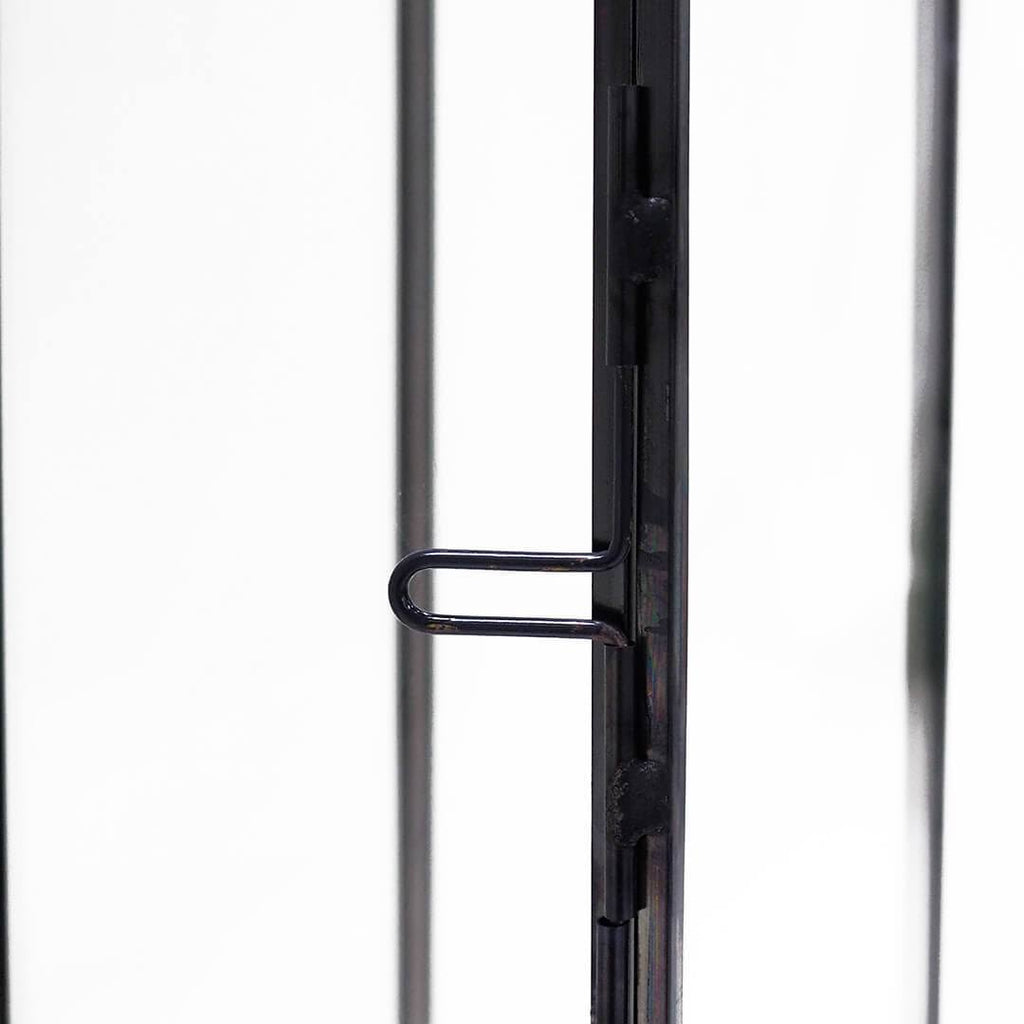 Black Glass Taper Candle Lantern Set K796705