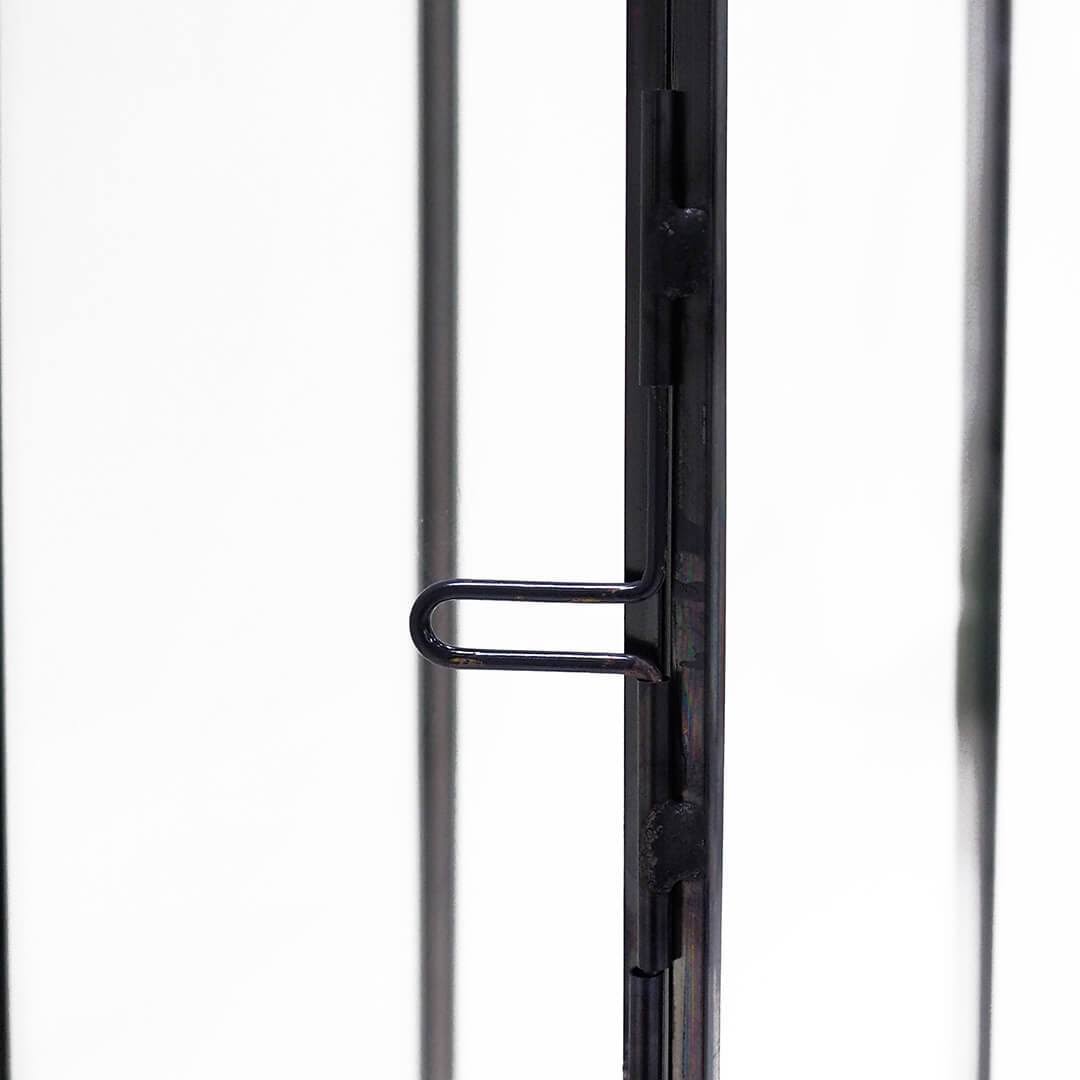 Black Glass Taper Candle Lantern Set K796705