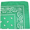150 Paisley 100% Polyester Bandanas (Green) X72178