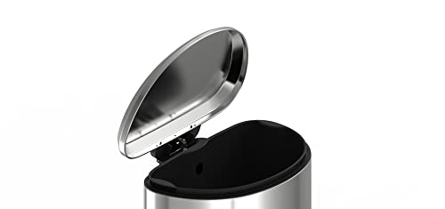 13.2 Gal Stainless Steel Step-on Trashcan B7774