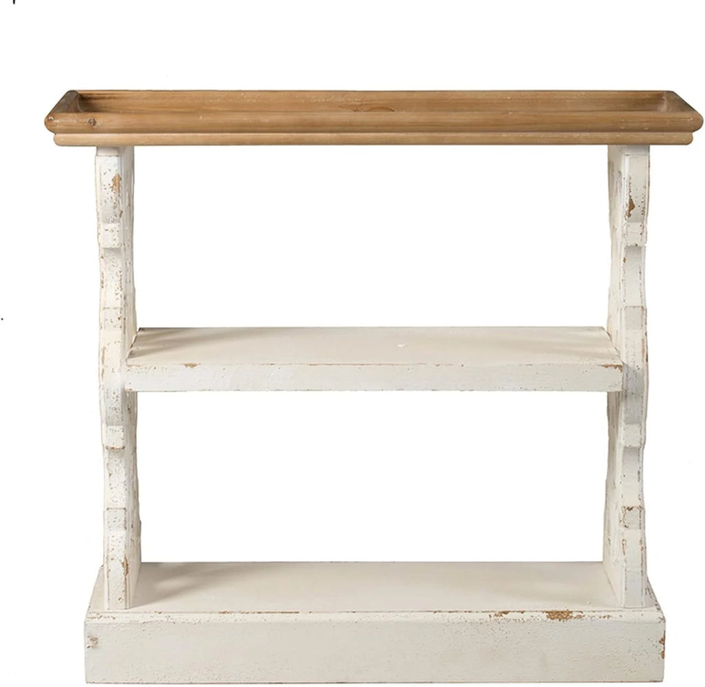 35 Inch 3 Tier Fir Wood Console Table I69218
