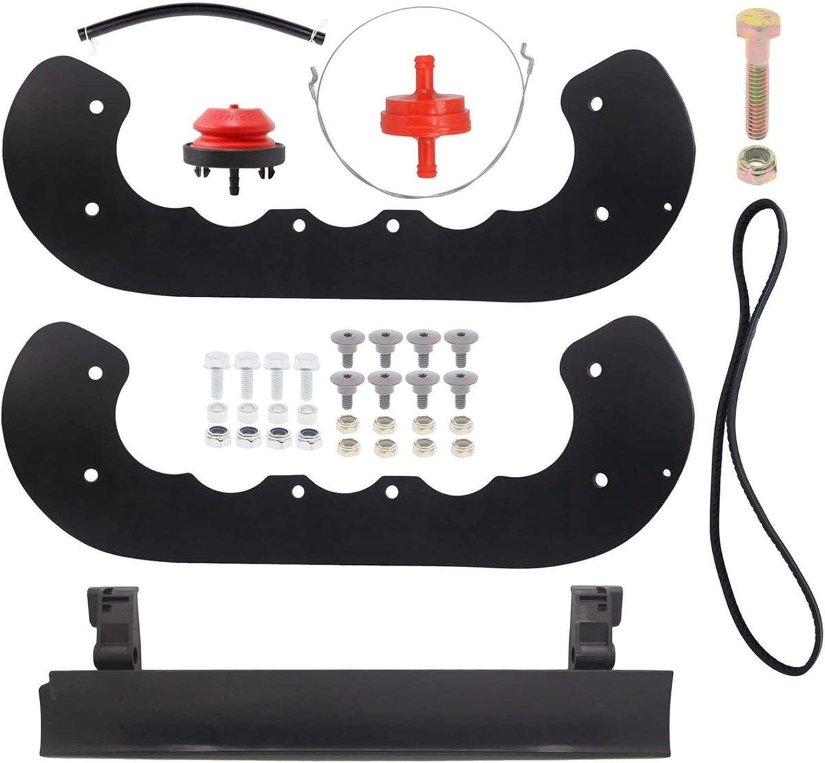 Rubber Paddle, Scraper, Belt, Clutch Cable for Snow Blower with Hardware Kit J897876