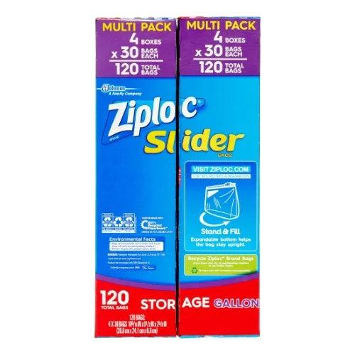 Gallon Storage Bags, 120 Ct B2502