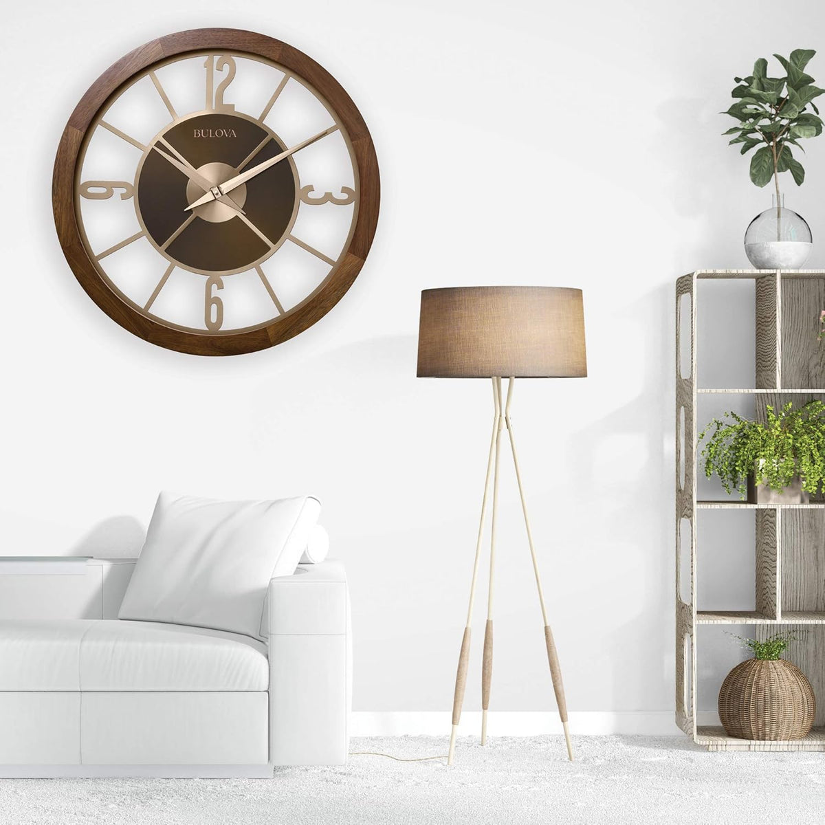 Natural Wood Bluetooth Wall Clock U4397
