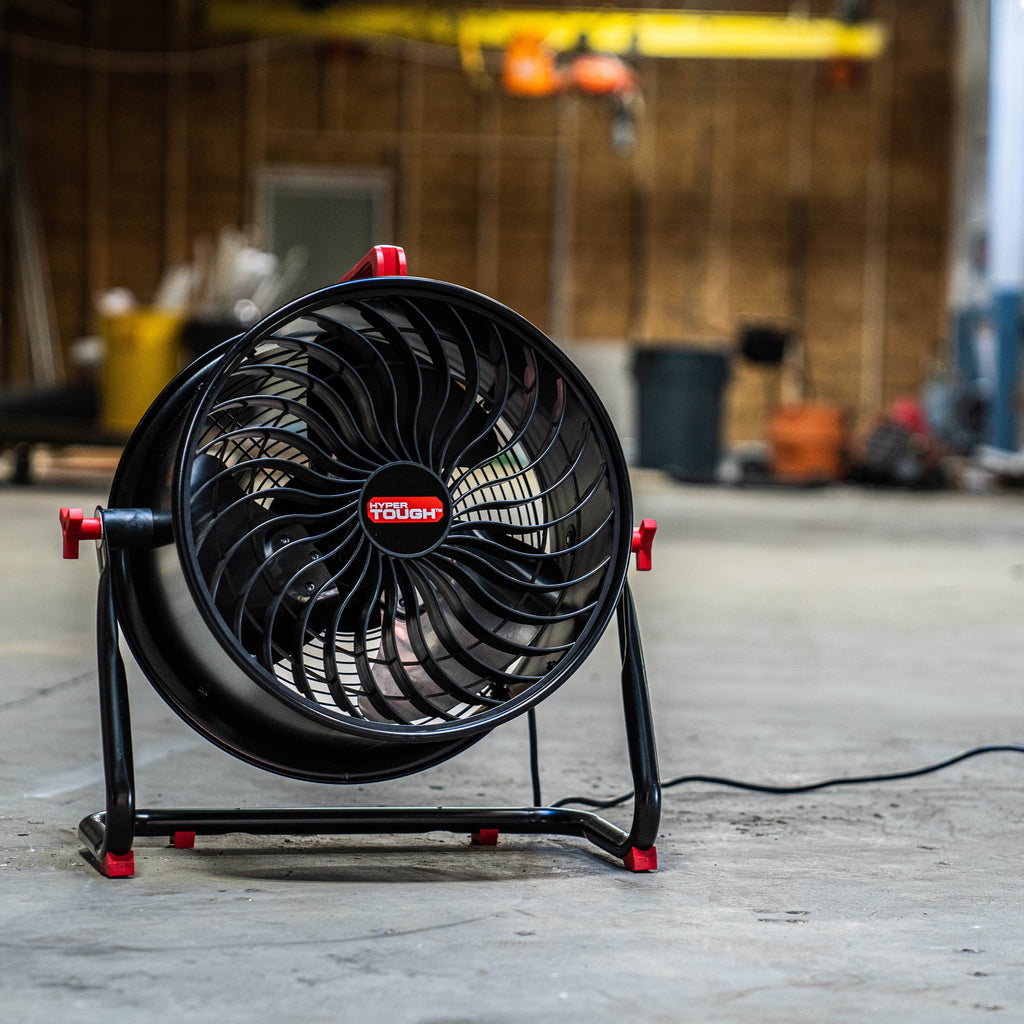 Black & Red 16 inch 2-Speed Turbo Drum Fan K8576